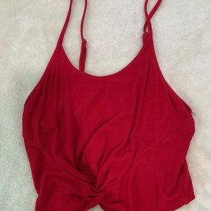 red tank top